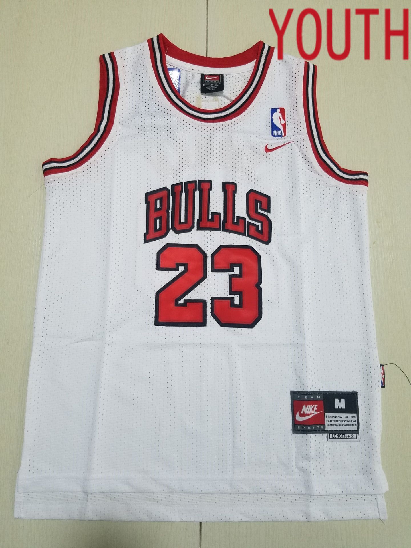 Youth Chicago Bulls 23 Jordan White Nike 2022 NBA Jersey